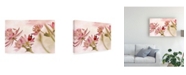 Trademark Global Ellen Van Deelen Ladybird and Pink Flowers Canvas Art - 20" x 25"